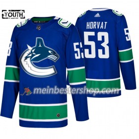 Vancouver Canucks Bo Horvat 53 Adidas 2019-2020 Blau Trikot Authentic - Kinder